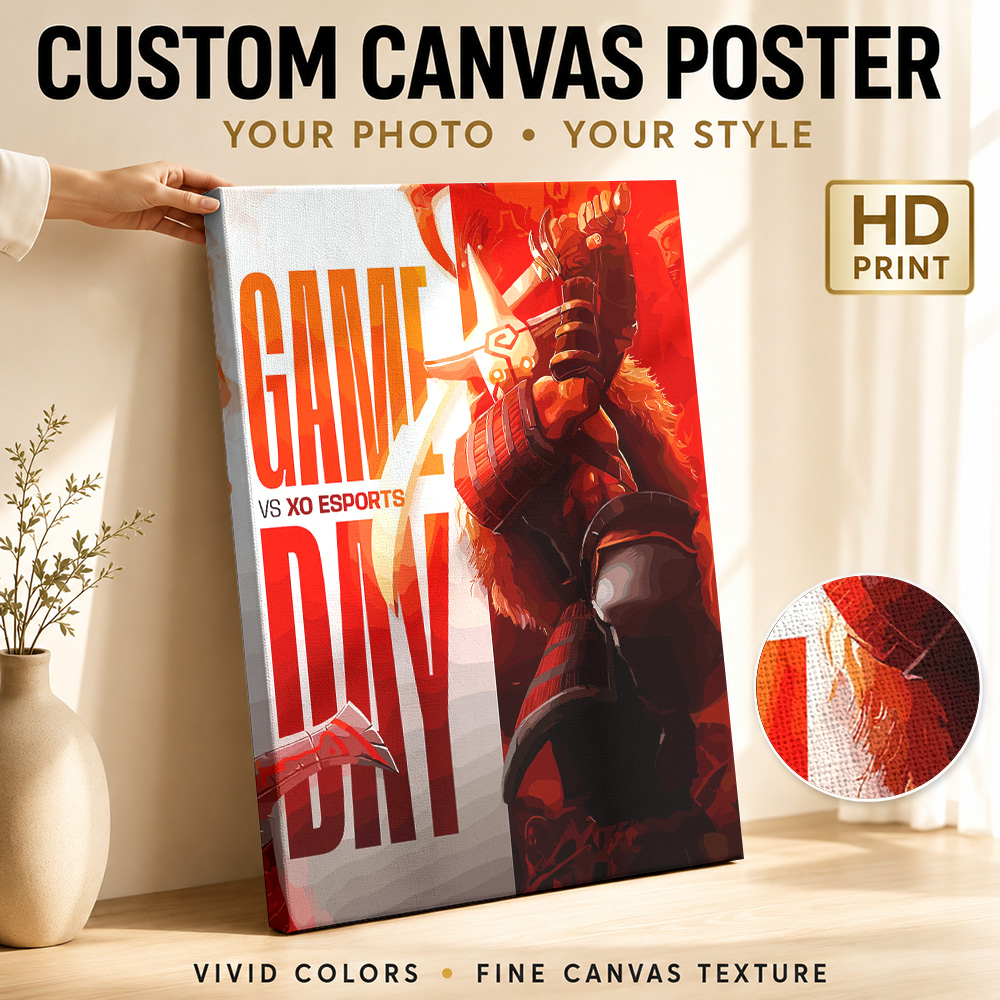 Esports Gaming Photo - Impression sur toile encadrée Game Day