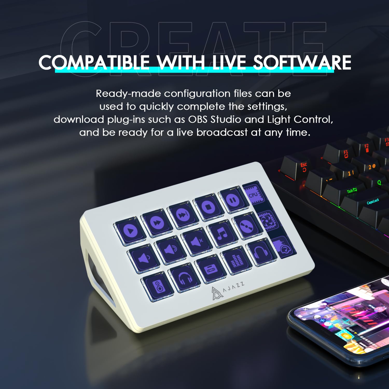 Elgato Stream Deck - ATTACK SHARK x AJAZZ AKP153 STREAM