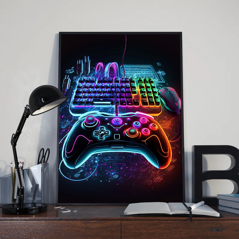 Affiche murale moderne néon po - Esports Gaming House avis et prix