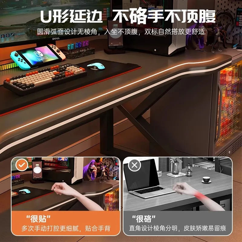 Bureau de jeu noir style e-spo - Esports Gaming House avis et prix
