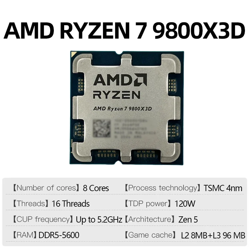 AMD Ryzen 7 9800X3D R7 9800X3D - Amd Cpu Ryzen 5 avis et prix