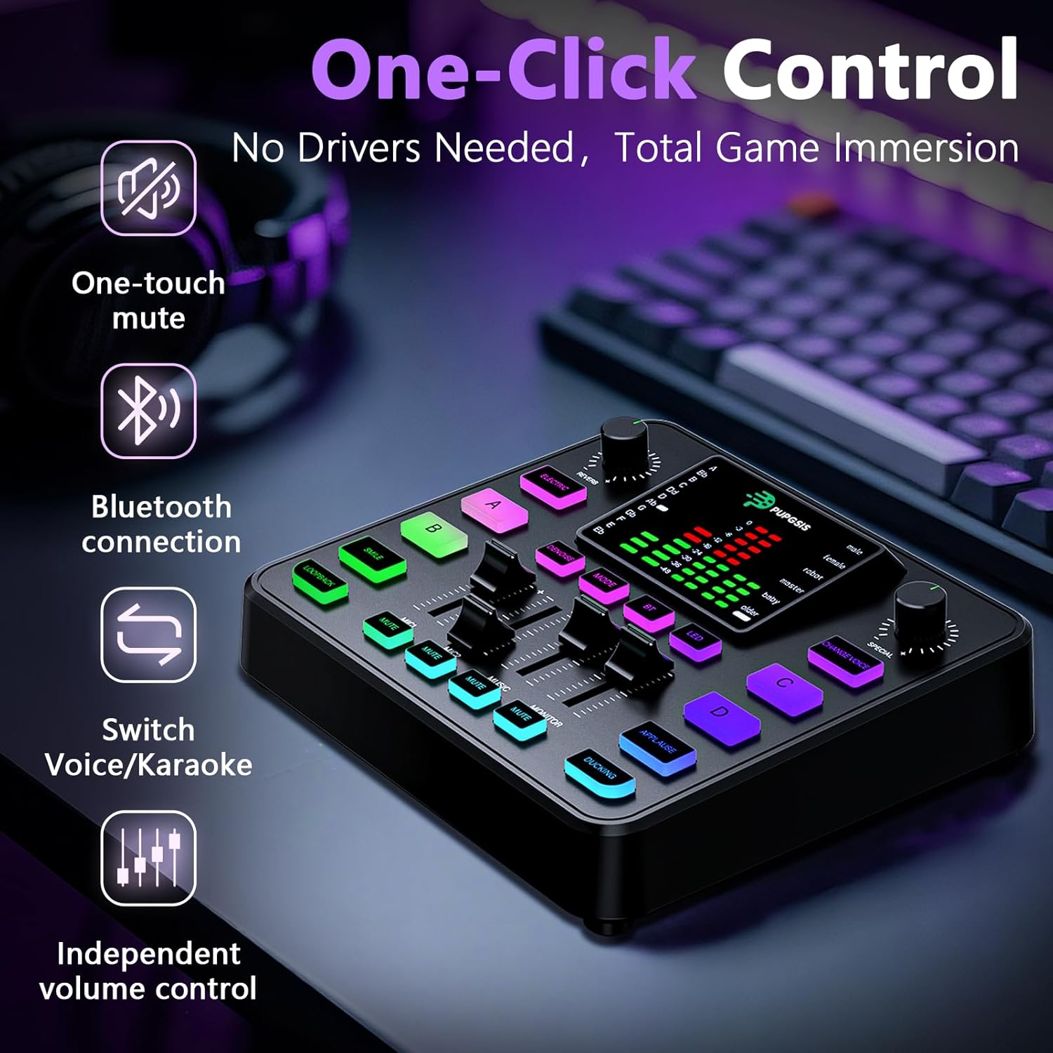Pupgsis Gaming Audio Mixer, In - Elgato Stream Deck avis et prix